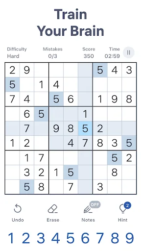 Official Sudoku.com - Sudoku Puzzle gameplay screenshot from Google Play